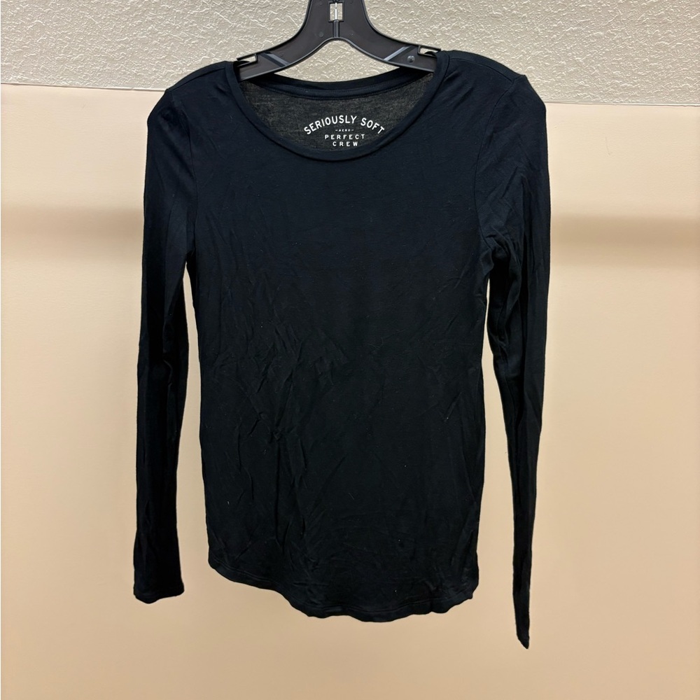 Seriously Soft Black Long Sleeve Tee